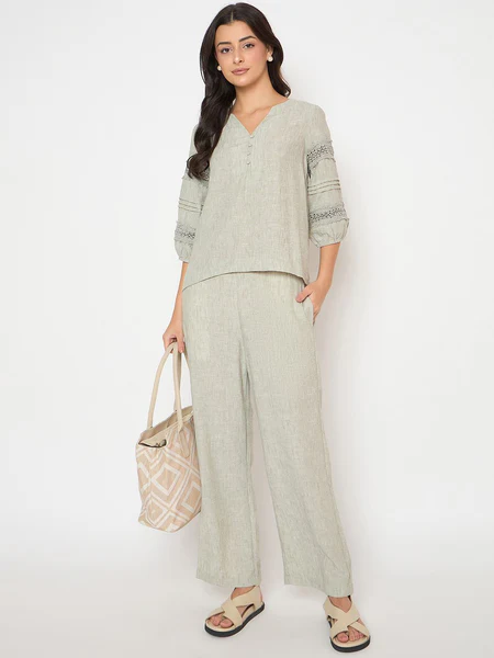 Floral Stripe Co-ord Set